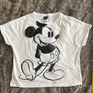 Disney Mickey Mouse Sketch Tee - White and Black
